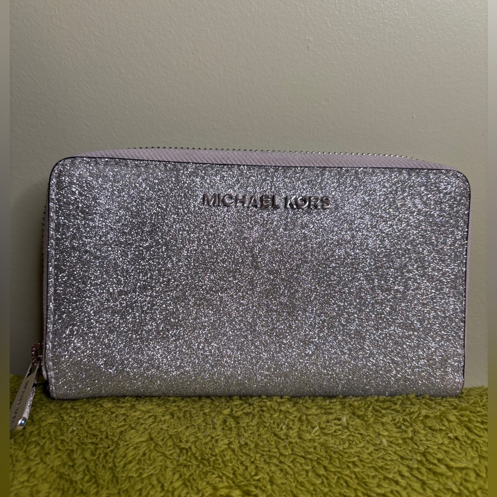 Michael Kors Shimmering Silver Wallet